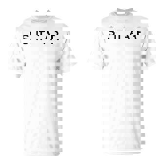 Sitar Players Contemporary Font Sitarists Modern Font Tank Top T-Shirt | Mazezy