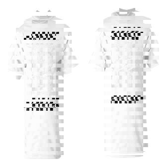 Ska Music Punk Reggae Retro Negro Blanco Cuadrados Gráficos Camiseta unisex - Regaloses