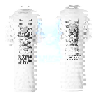 Ski Snowboard Cat The Meowtains Are Calling Skiing T-Shirt | Mazezy