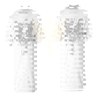 Skull Cross Y2k Grunge Aesthetic Goth Alt Gothic Emo Vintage T-Shirt | Mazezy