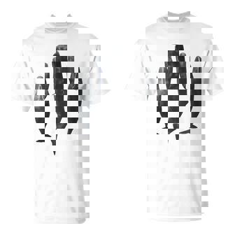 Sleeping Sperm Whales Whale School Sea Creatures Ocean Nature T-Shirt - Monsterry