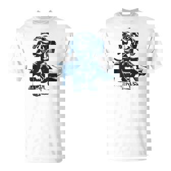 Super Weenie Hero Dachshund With Mask And Cape T-Shirt - Monsterry