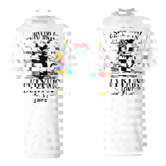 I Survived 100 Days Of School Black Cat 100Th Day T-Shirt | Seseable FR