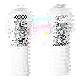 I Survived 67 33 Days Of School 100Th Day Of School Teacher T-Shirt - Monsterry