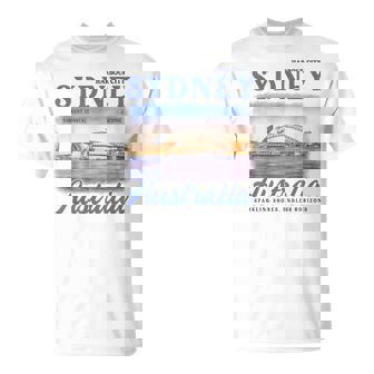 Sydney Australia Travel Vacation Opera House Australian T-Shirt | Mazezy
