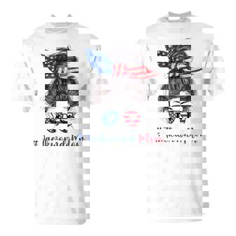 Taekwondo Mom Usa American Flag 4Th Of July T-Shirt - Thegiftio