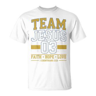 Team Jesus 03 Faith Hope Love Family Matching Christian T-Shirt - Thegiftio UK