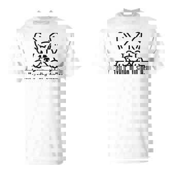 Tell Your Dog I Said Hello Paw Dog Lover Pet Owner T-Shirt | Seseable FR