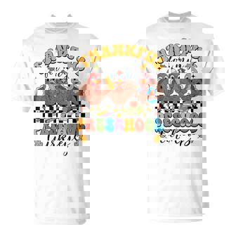 Thankful For My Preschool Turkeys Thanksgiving Teacher Fall T-Shirt | Mazezy