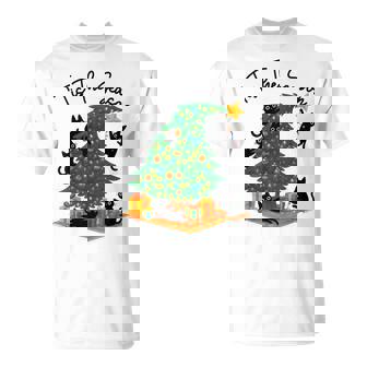 Tis The Season Christmas Tree Cute Black Cat Matching Family T-Shirt - Thegiftio