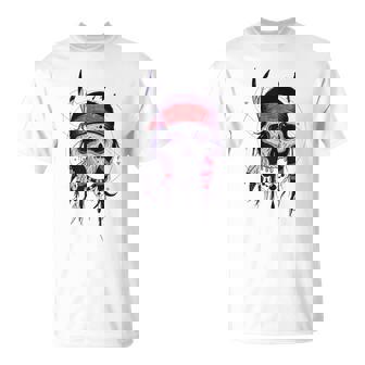 Tocado De Calavera De Jefe Indio Nativo Americano Camiseta unisex - Regaloses