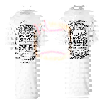 Toddler Baseball Sister Girl Youth Cute Little Biggest Fan T-Shirt | Seseable FR