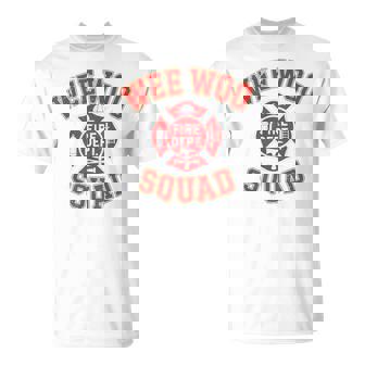 Toddler Wee Woo Squad Firefighter Fireman Fire Truck T-Shirt - Thegiftio