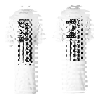 Tough Guys Wear Pink Breast Cancer Football American Flag T-Shirt | Mazezy