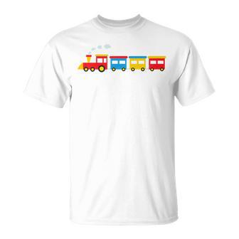 Trains For Boys Steam Locomotive Train For Toddler Boys T-Shirt - Thegiftio