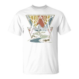 Trees Wildlife Nature Vintage Forest Woods Outdoor T-Shirt - Monsterry