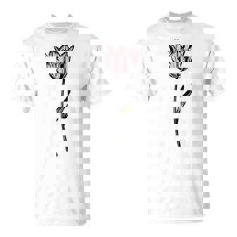 Tulip Flower Nature Garden Simple Minimalist Graphic T-Shirt | Seseable UK