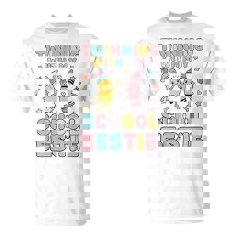 Twinning With My School Bestie Cute Matching Friend Twin Day T-Shirt | Seseable CA