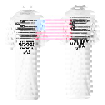 Victory 1776 愛国的 ベッツィー・ロス アメリカ国旗 星13個 Tシャツ - Kawaiitshirt