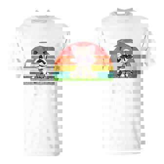 Vintage Cute But Feral Toddler Boy Girl Raccoon Retro T-Shirt | Mazezy