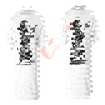 Vintage Dachshund Weenie Playing Guitar T-Shirt | Seseable FR