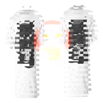 Is He Vintage Dead Yet Black Cat Humor T-Shirt - Monsterry