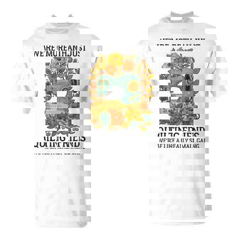 Vintage Floral Sewing Machine For Sewing Quilting Friends T-Shirt | Seseable CA