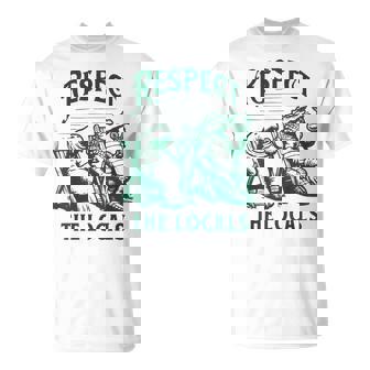 Vintage Florida Respect The Locals Nature Mana Crocodile T-Shirt | Seseable UK