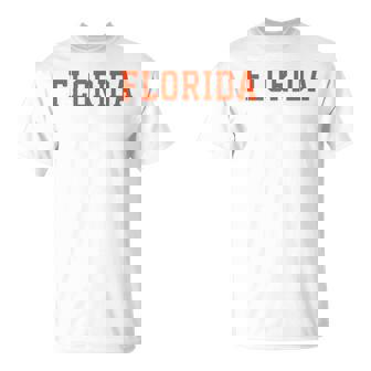 Vintage Florida Florida Retro Orange Blue Fl T-Shirt - Thegiftio