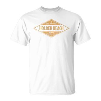 Vintage Holden Beach North Carolina Retro Vacation Souvenir T-Shirt - Thegiftio UK