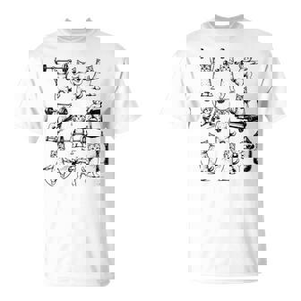 Vintage Retro Weight Lifting Gym Cat Deadlift Cat Love T-Shirt - Monsterry