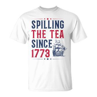 Vintage Spilling The Tea Since 1773 T-Shirt - Thegiftio UK