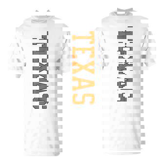 Vintage Texas Varsity Print Collegiate Style T-Shirt - Monsterry