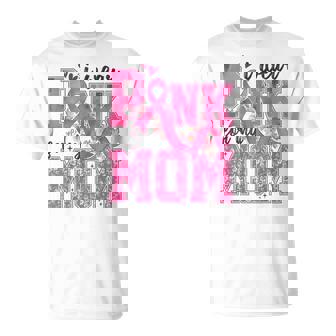 I Wear Pink For My Mom Breast Cancer Awareness Girls T-Shirt - Monsterry