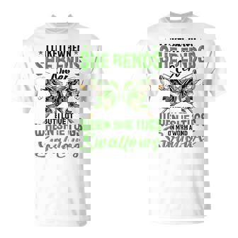 I Like It When She Bends Over Fishing Saying On Back T-Shirt - Thegiftio