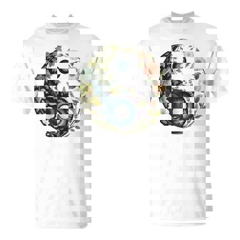 Yin Yang Floral Balance Botanique Énergie Paix T-Shirt - Cadeauxyz