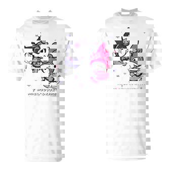 【ハロウィン特集】Usデザイン マイメロディ&クロミ 夜空 Tシャツ - Kawaiitshirt