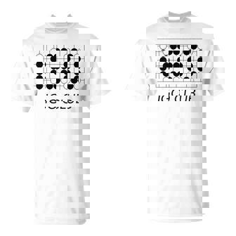 【バックプリント・背中側】囲碁 Igo 碁石 黒白 棋士【部活】クラブ【変なtシャツ屋さん】碁盤 おしゃれ 面白い 長袖tシャツ Tシャツ - Kawaiitshirt