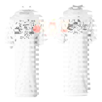 かわいい ねこ さくらんぼ カワイイ 日本風 キャット カートゥーン Tシャツ - Kawaiitshirt