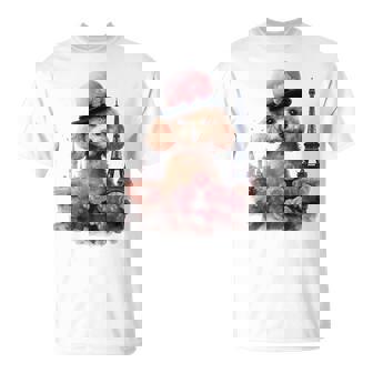 かわいい フランス パリ エッフェル塔 トイプードル パリジャンプードル 長袖tシャツ Tシャツ - Kawaiitshirt