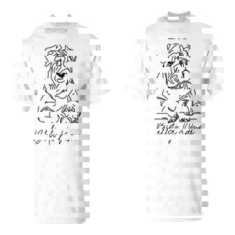 イングリッシュブルドッグ ママ ブルドッグ ママ キュート ラインアート 犬 アーティスティック Tシャツ - Kawaiitshirt