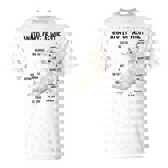 ウエスト・ハイランド・ホワイト・テリア犬の子犬ウェスティの解剖学 Tシャツ - Kawaiitshirt