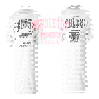 オレゴン州ペンドルトンビンテージスポーツデザインレッドデザイン Tシャツ - Kawaiitshirt