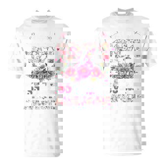 オンバック 55歳 1971年4月 花柄 55歳の誕生日 Tシャツ - Kawaiitshirt