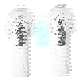 キャンセルされた計画の恋人 コーヒーを飲むアナグマ 長袖tシャツ Tシャツ - Kawaiitshirt