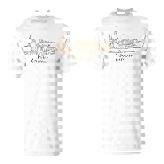 クラクフ ポーランド 旅行 お土産 パノラマ シティ ランドマーク ギフト Tシャツ - Kawaiitshirt