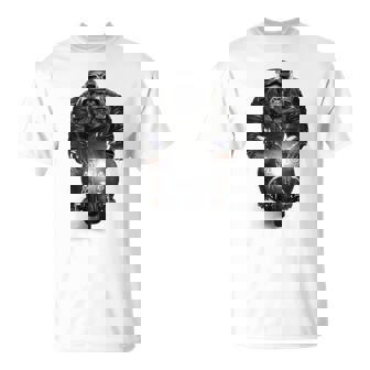 ゴリラ 動物 バイク ヘルメット Tシャツ - Kawaiitshirt