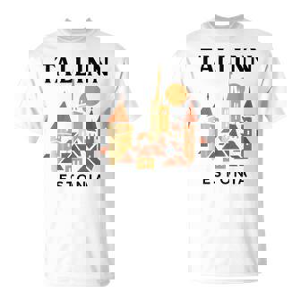 タリン エストニア 中世 旧市街 ヴィンテージ レトロ エストニア Tシャツ - Kawaiitshirt