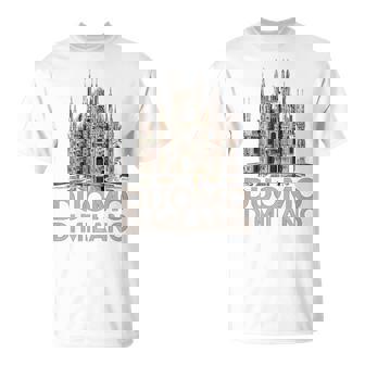 ドゥオーモ・ディ・ミラノ大聖堂のイラスト Tシャツ - Kawaiitshirt