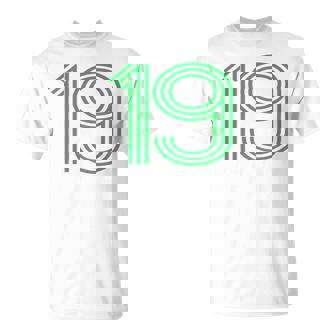 ナンバー19シャツ レトロユニフォーム ヨーロッパスタイル バックプリントジャージ Tシャツ - Kawaiitshirt